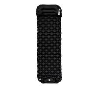 BESTIF Colchoneta autoinflable con bomba de pie y almohada, colchón de aire para camping al aire libre, colchón impermeable, ultraligero, tamaño pequeño (negro, 190 x 56 x 5,5 cm)