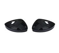 Bestiry Carcasas de retrovisores Laterales para VW Tiguan Allspace L MK2 (2017-2020). Acabado Cromado Mate/Negro Brillante.