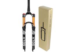 Bestiry Horquilla Delantera de montaña, Horquilla de suspensión para Bicicleta de 26 Pulgadas, 27.529ER, de aleación de Aluminio, con dirección Recta y Amortiguador de Aire para Accesorios.