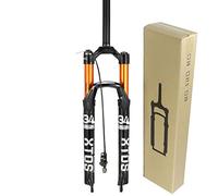 Bestiry Horquilla Delantera de montaña, Horquilla de suspensión para Bicicleta de 26 Pulgadas, 27.529ER, de aleación de Aluminio, con dirección Recta y Amortiguador de Aire para Accesorios.