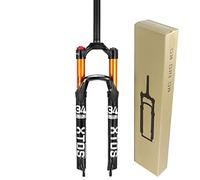 Bestiry Horquilla Delantera de montaña, Horquilla de suspensión para Bicicleta de 26 Pulgadas, 27.529ER, de aleación de Aluminio, con dirección Recta y Amortiguador de Aire para Accesorios.