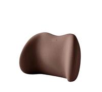 Bestiry Portable Memory Foam Chair Cushion Headrest Neck Pillow Lumbar Support Back Pad Back Pillow Office Working Seat (Brown)