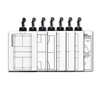 Bestiry Portapapeles de Baloncesto, portapapeles de Entrenamiento, Tablero de Entrenamiento de borrado en seco Adecuado para Baloncesto, fútbol, Voleibol, etc. (Color: bádminton)