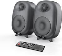 BESTISAN - Altavoces para estantería, 60 W, con Bluetooth 5.0 y línea óptica con Cable en Puerto de Entrada, Graves y Agudos Ajustables, diseño de 3 Modos de Audio (Gris)