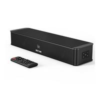 BESTISAN Barra de sonido de 2.1 canales para TV con pantalla LCD, compacta de 16.5 pulgadas con subwoofer integrado, entrada ARC/Opt/AUX/USB, Bluetooth 5.3, pico de 100 W, 3 modos de ecualización
