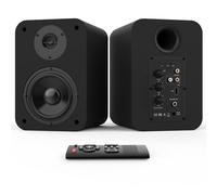 Bestisan SR04 - Altavoces Bluetooth para reproductor de discos, altavoz de estudio alimentado para TV con puerto de salida auxiliar, tweeter de bocina y entradas ópticas/RCA/BT