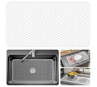 Bestjing Protectores de fregadero de silicona para fregadero de cocina, accesorio protector de cocina de 26 x 14 pulgadas, tapete antideslizante resistente al calor para parte inferior de porcelana de