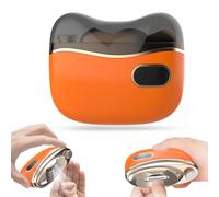 Bestkid Lima de uñas eléctrica para bebé con pulido, cortaúñas automático de seguridad de 2 velocidades con luz LED y almacenamiento de craps de uñas, recortadora de uñas inteligente naranja para