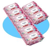 BESTLINE Toallitas Húmedas, Cuidado e Hidratación Profunda, Fibras Ultrasuaves ideales para Piel Sensible, Perfume Fresco, Rosa, 9 Paquetes de 120 Uds, 1080 Toallitas