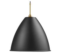 Bestlite BL9L Lámpara Colgante Grande Negro Mate/Latón