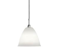 Gubi BL9, lámpara de suspensión, cromo/porcelana - ø21 cm