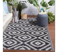 Bestlivings Alfombra de exterior, resistente a la intemperie y a los rayos UV (90 x 150 cm/cuadros), alfombra de plástico para jardín, balcón, terraza - alfombra para exteriores