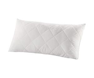 Bestlivings Almohada de 40 x 80 cm (relleno de 400 bolitas de silicona), lavable a máquina hasta 95 grados y apto para alérgicos al polvo.