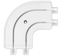 Bestlivings Arco de conexión exterior, 2 carriles exteriores para rieles de cortina con unidad interior, para seguir los rieles interiores.