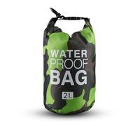 Bestlivings Bolsa de natación 2 unidades, color verde, 28 x 18 cm, bolsa impermeable para deporte y ocio, bolsa seca de 2 litros, bolsa impermeable para pesca