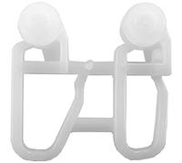 Bestlivings Carro deslizante 4 piezas como ganchos plegables con rodillos de cortina para rieles de cortinas y sistemas de cortinas de panel