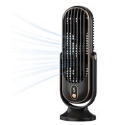 Bestlivings Ventilador de mesa con batería, 5 niveles, silencioso, color negro