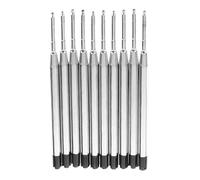Bestlymood 10X Negro recargas de tinta de boligrafo de buen punto de medio comun para Estilo de Parker