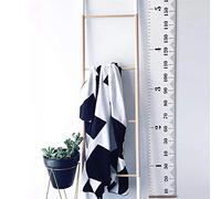 bestmall Tabla de crecimiento para colgar en la pared, regla para niños niños y niñas, decoración de la habitación infantil, tabla de crecimiento de 20 x 200 cm