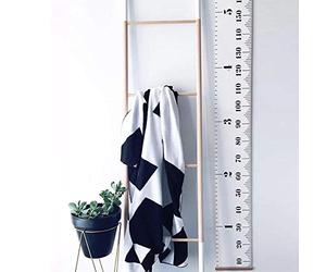 bestmall Tabla de crecimiento para colgar en la pared, regla para niños niños y niñas, decoración de la habitación infantil, tabla de crecimiento de 20 x 200 cm