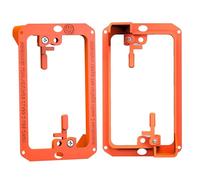 BestMounts - Paquete de 2 soportes de montaje de bajo voltaje, 1 banda para cables de salida de paneles de yeso que pasan a través de placas de pared, soporte de placa de pared para trabajos antiguos,