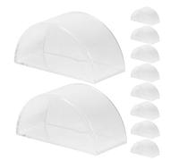 BESTOMZ 10 Piezas Equipo de Laboratorio Semicircular de Plástico para Experimentos de Física Agua, Herramienta Óptica para Demostrar Reflexión en Instituciones de Investigación