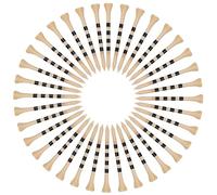 BESTOMZ 100 Tees de Golf de Plástico Resistentes, Fáciles de Transportar y No se Doblan, Ideales para Práctica al Aire Libre