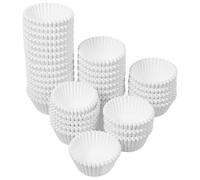 BESTOMZ 1000 Piezas de Capacillos de Papel para Hornear Blancos Desechables Diseño Sencillo y Apariencia Delicada para Repostería Fácil y Práctica