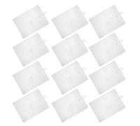 BESTOMZ 12 Piezas Bolsas de Almacenaje Transparentes con Ganchos Bolsas Colgantes Impermeables y Antipolvo para Aula Biblioteca y Organizadores para Libros y Auriculares