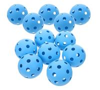 BESTOMZ 12 Piezas Mini Balones de Entrenamiento de Béisbol Huecas | 26 Orificios, Diseño Perforado y Vuelo Constante, Jóvenes en Práctica Exterior