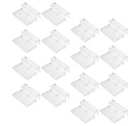 BESTOMZ 16 Clips Acrílicos para Tapa de Acuario de 6 Mm Soporte para Cubierta de Pecera sin Borde Accesorios para Acuarios Sujeción Segura y Práctica para Domésticos