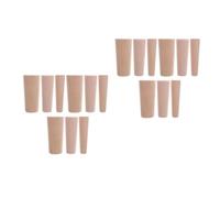 BESTOMZ 18 Piezas Tapones Marinos de Madera Cónicos Grandes | Acabado Natural Beige, para Canoas y Kayak, Bloqueo Temporal de Fugas sin Herramientas
