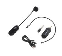 BESTOMZ 1juego Micrófono Inalámbrico UHF con Auricular Metálico Flexible Ligero y Duradero Tipo Diadema para Profesores y Amplificador de Voz Uso Profesional y Versátil