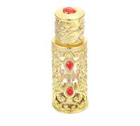 BESTOMZ 1pieza Botella de Perfume Vacía de Vidrio Transparente Estilo Retro Decorativo para Aromaterapia y Almacenamiento Elegante Pequeño Recipiente Reutilizable para Aceites Esenciales
