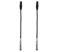 BESTOMZ 2 Cables de Micrófono Xlr a Trs Adaptador Balanceado de 3 Pines Conectores Profesionales Flexibles para Estudios de Grabación y Presentaciones en Escenario