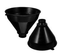 BESTOMZ 2 Embudos de Plástico Reutilizables para Transferencias de Líquidos de Boca Ancha Diseño Multipropósito y Color Negro y Uso Automotriz