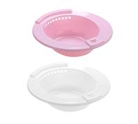 BESTOMZ 2 Lavabos Portátiles Fácil de Almacenar y Resistente para Baño de Asiento de Plástico Bidé sin Sentadillas para Mujer Adecuado para Cuidado Postparto