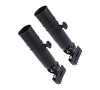 BESTOMZ 2 Piezas Soporte para Paraguas de Carrito, Manos Libres, Plástico | Fácil de Instalar y Resistente, para Carrito y Silla de Ruedas, Uso Práctico en Golf y Paseo