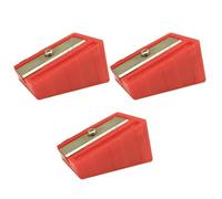 BESTOMZ 3 Piezas Afilador de Puntas de Taco de Billar Reutilizable | Plástico y Metálica, Color Rojo, Uso en Snooker y Mesa Doméstica, Fácil de Usar Color Aleatorio