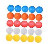 BESTOMZ 30 Piezas Bola Hueca de Práctica Interior, PP Flexible | Diseño de Color Atractivo, Uso Seguro en Swing, Protege Muebles y Personas, para Entrenamiento Doméstico