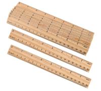 BESTOMZ 30 Piezas Regla de Madera de 20cm para Docentes y Artistas, Herramienta de Medición Rígida Doble Escala, Adecuado para Uso en Casa y Escuela