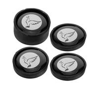 BESTOMZ 4 Amortiguadores para Platillos, Silenciador Magnético de Platillos en 4 Piezas (1 Grande, 1 Mediano, 2 Pequeños), de Silenciador para Batería y Cencerro, Accesorio para