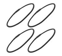 BESTOMZ 4 Bandas Elásticas de Goma Negras para Soporte Antivibratorio de Micrófono, Accesorio de Montaje para Estudio de Grabación, Repuesto Compatible Soportes de Suspensión, Kit