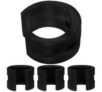 BESTOMZ 4 Piezas Protector de Cadena para Bicicleta de Montaña, Anillo | Goma Negra, Ajuste Ceñido sin Herramientas, para Horquilla Trasera y Triángulo en Trayectos Urbanos