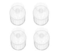 BESTOMZ 4 Vasos Acrílicos Transparentes para Plantas Acuáticas Comedero para Gusanos Rojos, Suministros para Peceras, Soporte para Alimentación en Tanques de Cría, Apto para Acuarios