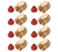 BESTOMZ 8 Piezas Boquilla de Cobre Accesorios Duraderos para Máquina de Humo con Junta de Silicona y Diseño Resistente para Conciertos y Fiestas para Equipos de Niebla y Escenario