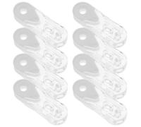 BESTOMZ 8piezas Manijas para Cortinas con Cinta Ponderada Soporte para Cordón de Persianas Ganchos Ajustables Compatibles con Varios Tipos de Cortinas Duraderas y Prácticas para Hogar