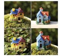BESTOMZ Adorno de Villa Europea en Resina para Miniaturas Decorativas | Casa Rural Estilo Dibujo Animado, Figura Elegante para Mesa y Comedor, Adecuado para Bricolaje Estilo Aleatorio