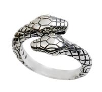 BESTOMZ Anillo de Serpiente Vintage Abierto para Hombre y Mujer, Anillo Punk Ajustable para Nudillos y Dedo Índice, Accesorio Metálico Resistente para Uso Diario y Ocasiones Obsequios