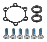BESTOMZ Arandela Espaciadora para Buje de Bicicleta, Conversión 100 a 110 | Acero Inoxidable Negro, Fijación Segura y Uso Sencillo, para Eje Delantero 100mm y Trasero 142 a 148mm
